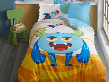 Cottonbox Junior Giant Tek Kişilik Nevresim Takımı Mavi - Cotton Box