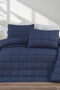 Cratos Comfort Çift Kişilik Yatak Örtüsü Lacivert - 1