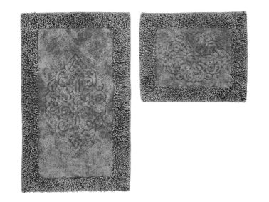 Damaks Havlu 2li Banyo Paspası Gri - Çeyiz Diyarı