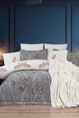 Defne 10 Parça Battaniyeli Çeyiz Seti Bej - Çeyiz Diyarı