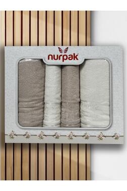 Deren Hamam Takımı 4 Parça Krem - Bej - 2