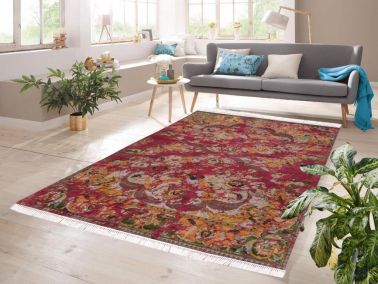 Dijital Baskı Kaymaz Taban Kadife Halı Blas Renkli 120x180 Cm - Çeyiz Diyarı