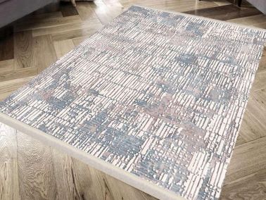 Dokuma Taban İpeksi Halı Arzu Mavi 100x300 Cm - Çeyiz Diyarı