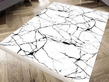 Dokuma Taban İpeksi Halı Crack Wall Beyaz 160x230 Cm - Çeyiz Diyarı