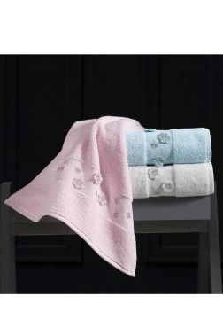 Dora Simli Bukle 3D Nakışlı Pamuk 3lü Havlu Seti - Çeyiz Diyarı