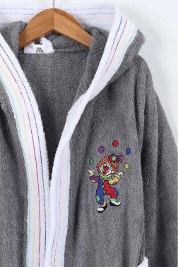 Duma 12-13 Yaş Çocuk Bornozu Antrasit - Çeyiz Diyarı (1)