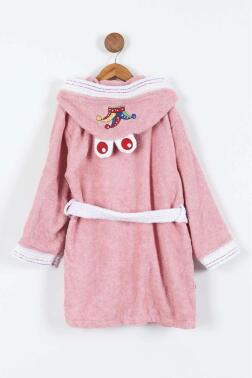 Duma 8-9 Yaş Çocuk Bornozu Pembe - Çeyiz Diyarı (1)