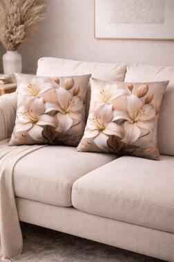 Düş Baskılı 2li Kırlent Kılıfı 40x40 cm - Çeyiz Diyarı