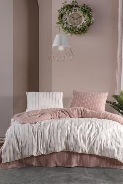 Efekt 4 Parça %100 Pamuk Çift Kişilik Nevresim Takımı Kiremit - Çeyiz Diyarı