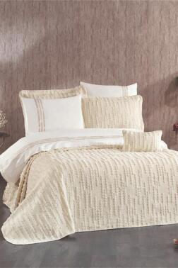 Efsa Gelin Seti 8 Parça Ekru - Çeyiz Diyarı