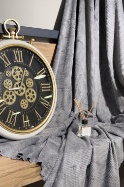 Elegance Pelüş Kaymaz Tabanlı Koltuk Örtüsü 170x215 Cm Antrasit - Çeyiz Diyarı