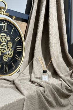 Elegance Pelüş Kaymaz Tabanlı Koltuk Örtüsü 170x215 Cm Cappucino - Çeyiz Diyarı