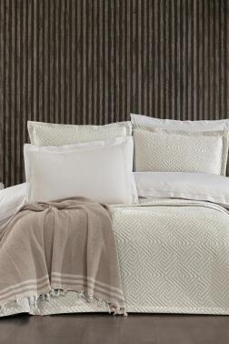 Elite Modern 8 Parça Gelin Seti Bej - Çeyiz Diyarı