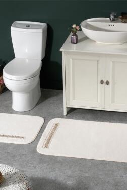 Eliza 2'li Paspas Takımı Ekru - Çeyiz Diyarı