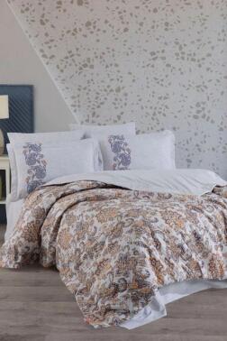 Elsa Çift Kişilik Ranforce Nevresim Takımı Gold - Hobby