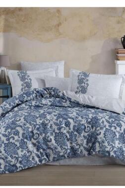 Elsa Çift Kişilik Ranforce Nevresim Takımı Lacivert - Hobby