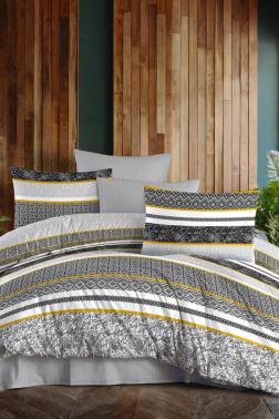 Enigma Çift Kişilik Nevresim Takımı Gri - Çeyiz Diyarı