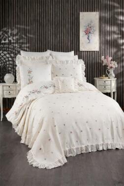 Enrico 10 Parça Çeyiz Seti Krem - Çeyiz Diyarı