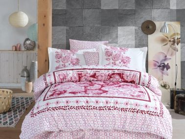 Escoda Çift Kişilik Nevresim Takımı Bordo - Hobby