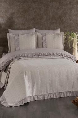 Esila Gelin Seti 7 Parça Vizon - Çeyiz Diyarı