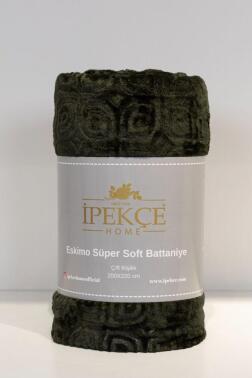 Eskimo Süper Soft Tek Kişilik 150x200 cm Battaniye Koyu Yeşil - Çeyiz Diyarı