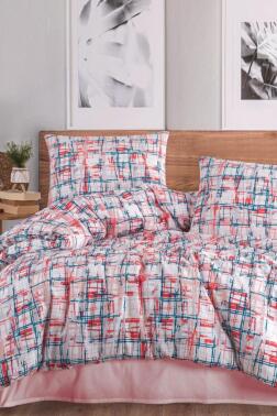 Ezgi Tek Kişilik Nevresim Takımı Pembe - Çeyiz Diyarı