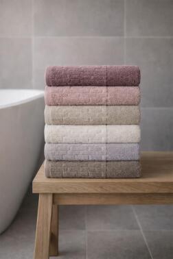 Fati Bordürlü 6 lı 50x90 Cm El Yüz Havlu Takımı - Çeyiz Diyarı