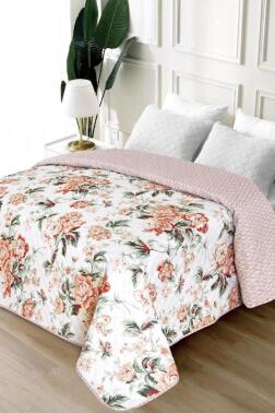 Flora Buket Tek Kişilik 160x220 cm Tek Pike - Çeyiz Diyarı