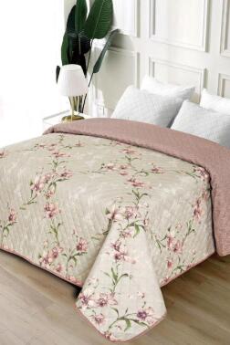 Flora Çiçek Çift Kişilik 200x220 cm Tek Pike - Çeyiz Diyarı