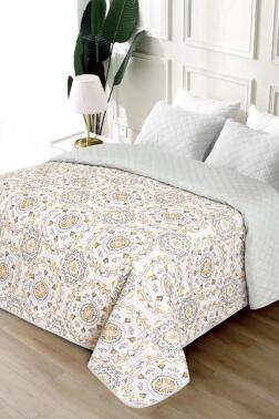 Flora Geometrik Çift Kişilik 200x220 cm Tek Pike - Çeyiz Diyarı