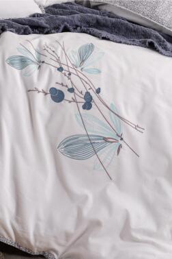 Flosh Linea 7 Parça %100 Pamuk Çift Kişilik Pikeli Nevresim Takımı - Çeyiz Diyarı