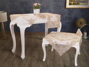 Fransız Crown Salon Takımı 16 Parça Cappucino - Çeyiz Diyarı