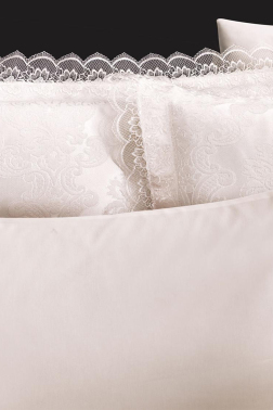 Fransız Dantelli Lalezar Gelin Seti 7 Parça Krem - Çeyiz Diyarı (1)