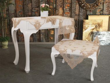 Fransız Mary Salon Takımı 16 Parça Cappucino - Çeyiz Diyarı