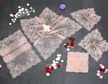 Fransız Mary Salon Takımı - 16 Parça Pudra - Çeyiz Diyarı