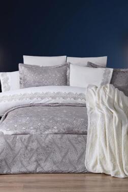 Freya 10 Parça Battaniyeli Çeyiz Seti Gri - Çeyiz Diyarı