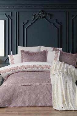 Freya 10 Parça Battaniyeli Çeyiz Seti Gül Kurusu - Çeyiz Diyarı