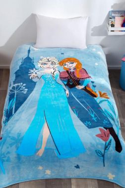 Frozen Lisanslı Tek Kişilik Battaniye - Kristal