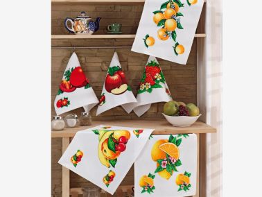 Fruits 6lı Mutfak Havlu Seti - Çeyiz Diyarı
