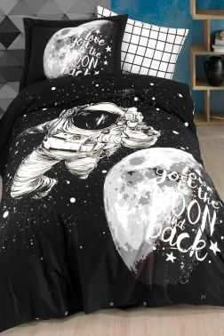 Galaxy Tek Kişilik Nevresim Takımı Siyah - Hobby