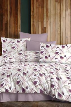 Gardini Çift Kişilik Nevresim Takımı Mürdüm - Çeyiz Diyarı