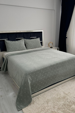 Gemila 3 Parça Çift Kişilik Yatak Örtüsü 235x250 cm - Çeyiz Diyarı
