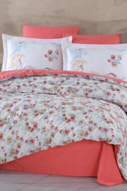 Gloria Çift Kişilik Ranforce Nevresim Takımı Kırmızı - Hobby