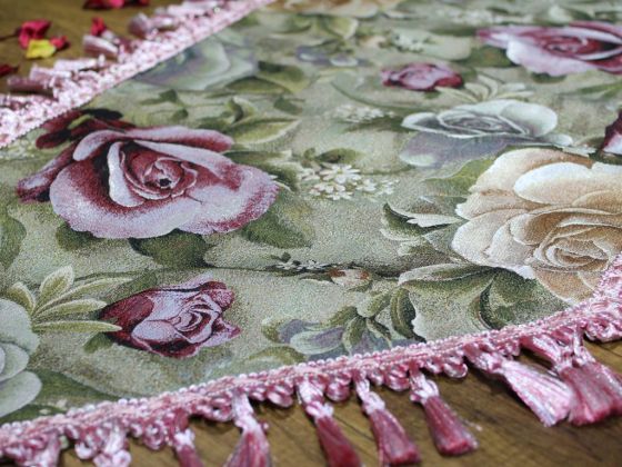 Golden Rose Tiny Lüx Püsküllü Runner - Çeyiz Diyarı (1)