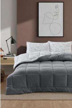 Gracias 4 Parça Comforter Set Gri - Çeyiz Diyarı