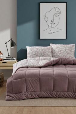 Gracias 4 Parça Comforter Set Mürdüm - Çeyiz Diyarı