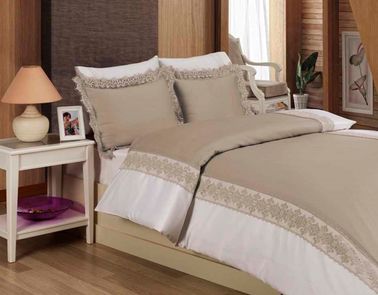 Gülnebile Lüks Nevresim Takımı - Cappuccino - Çeyiz Diyarı