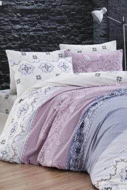 Harmony Çift Kişilik Nevresim Takımı Mavi - Çeyiz Diyarı