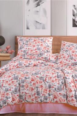 Hazal Tek Kişilik Nevresim Takımı Pudra - Çeyiz Diyarı