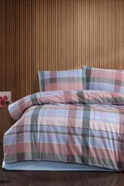 Helen 6 Parça Comforter Çeyiz Seti Mavi - Çeyiz Diyarı